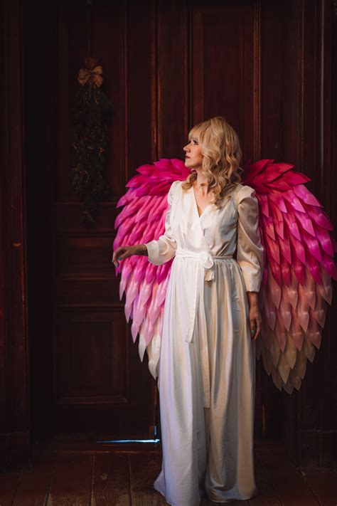 Pink Angel Wings Costume Ombre Photo Shoot Prop Cosplay - Etsy