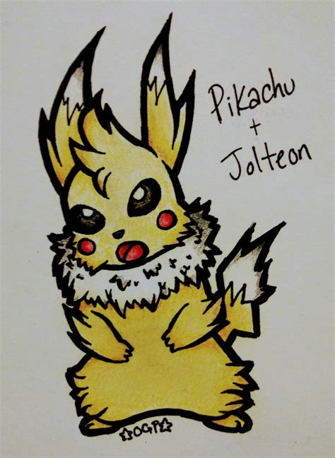 Pikachu x Jolteon Hybrid by OGPixi on DeviantArt