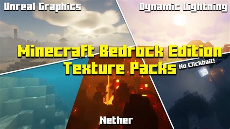 Minecraft Bedrock Edition 1.16+ Top 5 Ultra Texture Packs FREE (2021)