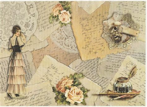 Rice Paper A/3 - Vintage Love letters - Napkin Shop