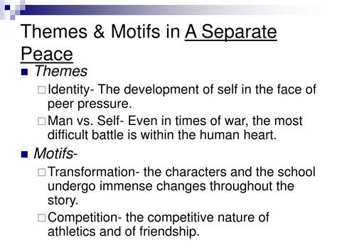 PPT - A Separate Peace by John Knowles PowerPoint Presentation, free download - ID:87518