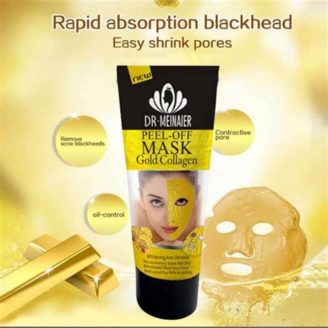 24K Gold Collagen Peel off Facial Mask Face Whitening Lifting Firming ...