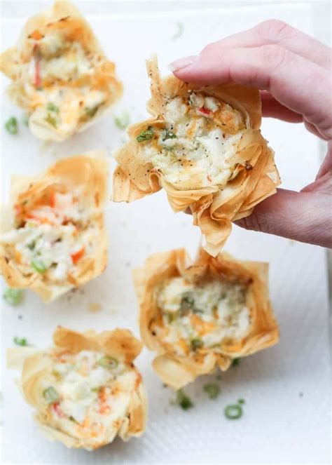 Seafood Phyllo Cups Appetizers - Valentina's Corner