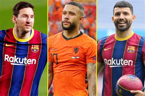 Barcelona cannot register new signings Sergio Aguero, Memphis Depay or ...