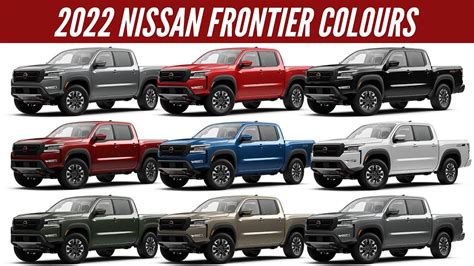 2022 Nissan Frontier Pickup Truck - All Color Options - Images ...