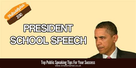 President School Speech Has Full Marks With Back To School Talk