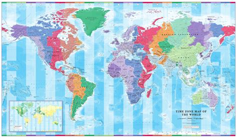 World Map Of Time Zones Printable