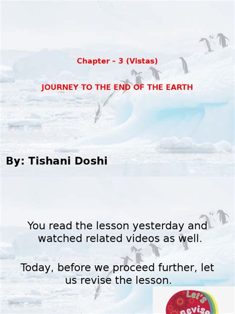 Journey To The End of The Earth - Day 2 | PDF | Antarctica | Atmosphere Of Earth