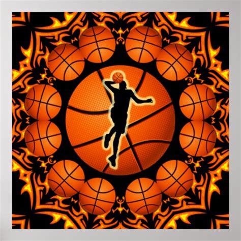 RETRO BASKETBALL POSTER | Zazzle