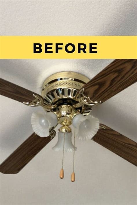 Old Ceiling Fan Makeover Idea on a Budget DIY | Ceiling fan makeover, Ceiling fan diy, Ceiling ...