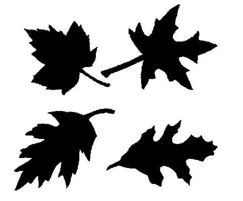 Fall Leaf Silhouette