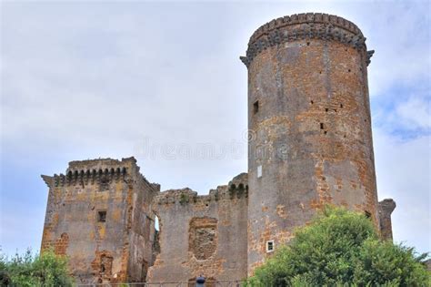 Castle of Borgia. Nepi. Lazio. Italy. Stock Image - Image of landmark ...