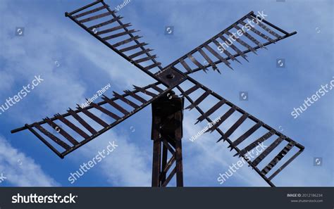 Decorative Structure Form Windmill Blades Background Stock Photo ...