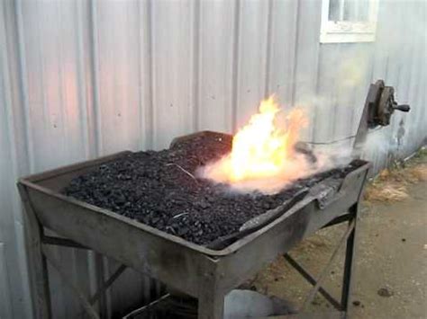 STARTING A BLACKSMITH COAL FORGE FIRE - YouTube