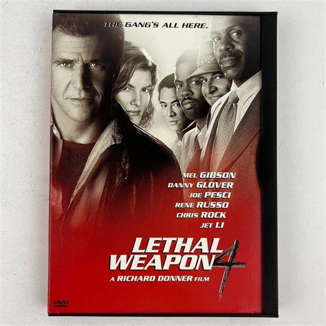 Lethal Weapon 4 DVD Mel Gibson, Danny Glover, Joe Pesci, Rene Russo ...