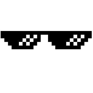 7" PIXEL SUNGLASSES FUNNY MEME JDM CAR WINDOW STICKER DECAL CHOICE OF COLOURS | eBay | Adesivos ...