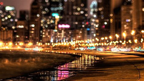 HD wallpaper: city, night, lights, reflection, blurred, cityscape, downtown | Wallpaper Flare