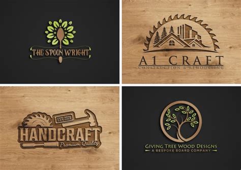 Design carpentry wood craft and woodwork logo by Khawarmasood904 | Fiverr