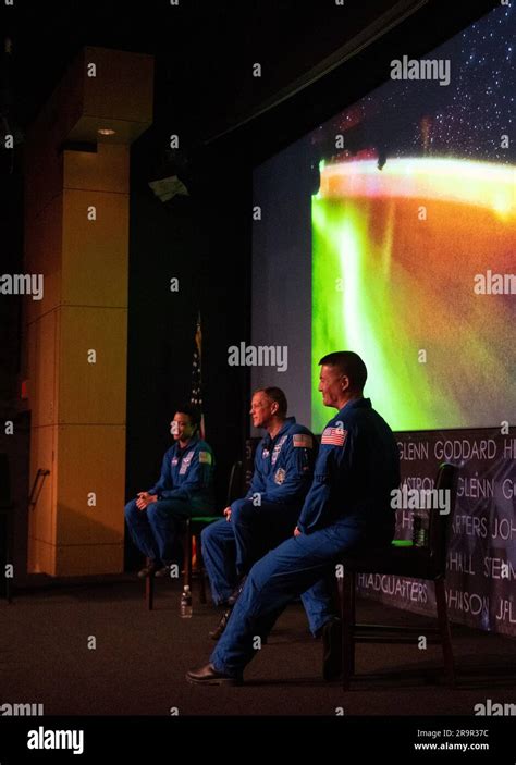 NASA’s SpaceX Crew-4 Employee Engagement Event. NASA astronauts Jessica Watkins, left, Robert ...