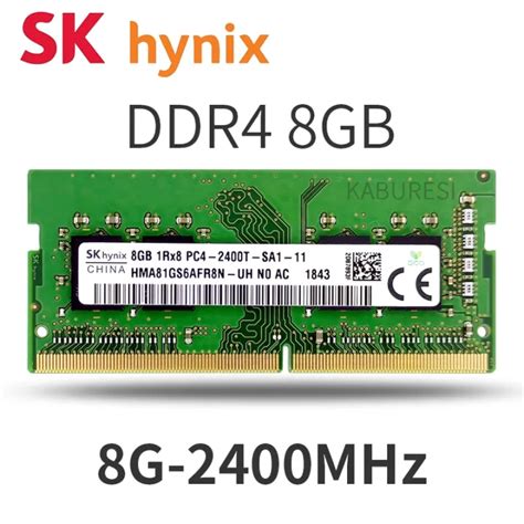 SKHynix 8GB DDR4 8GB 2400MHz,PC4-19200, 260 PIN SODIMM, CL17, 1.2V ...