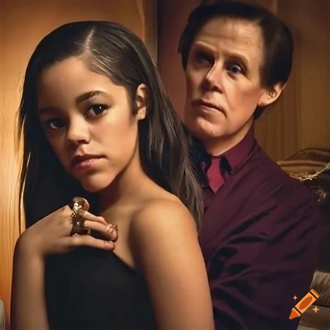Flowers in the attic movie poster featuring jenna ortega and gary busey on Craiyon
