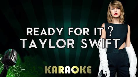 Taylor Swift - Ready For It? | LOWER Key Karaoke Instrumental Lyrics Cover - YouTube