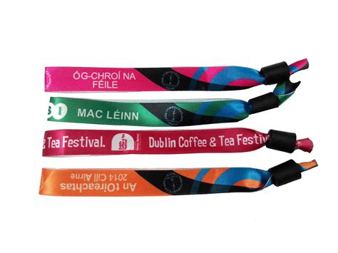 party wristbands custom woven wristband for event entrance ticket