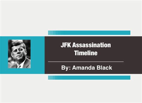 JFK Assassination Timeline on FlowVella - Presentation Software for Mac iPad and iPhone