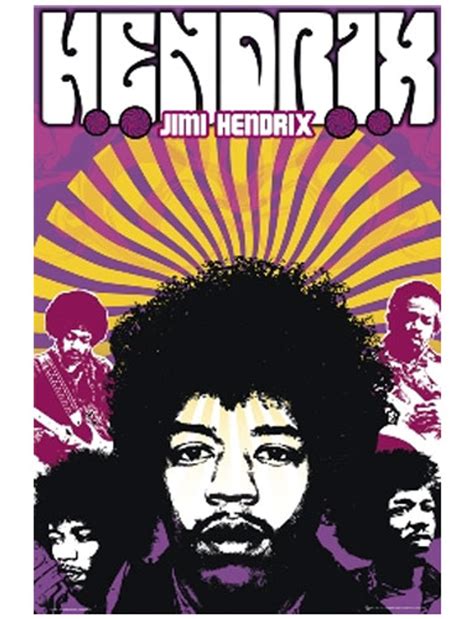 Jimi Hendrix Poster 24in x 36in - The Blacklight Zone