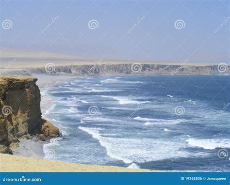 Beach Paracas Peru stock photo. Image of sand, arid, deserted - 19263506