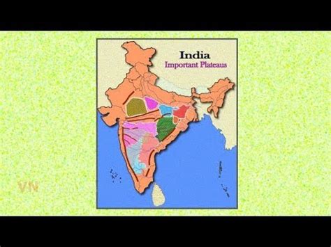 India Map Plateau / Trick to learn indian plateau by map/ crop production by varun awasthi ...