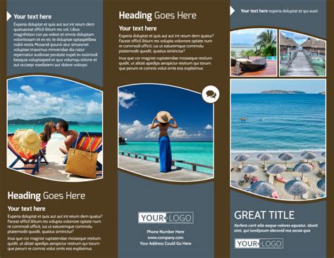 Luxury Ocean Beach Resort Brochure Template | MyCreativeShop