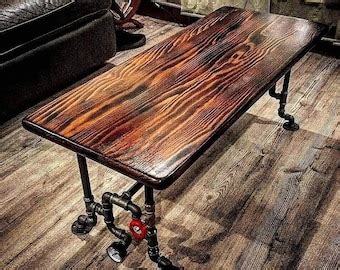 Steampunk Style Coffee Table Industrial Coffee Table Centre Table - Etsy