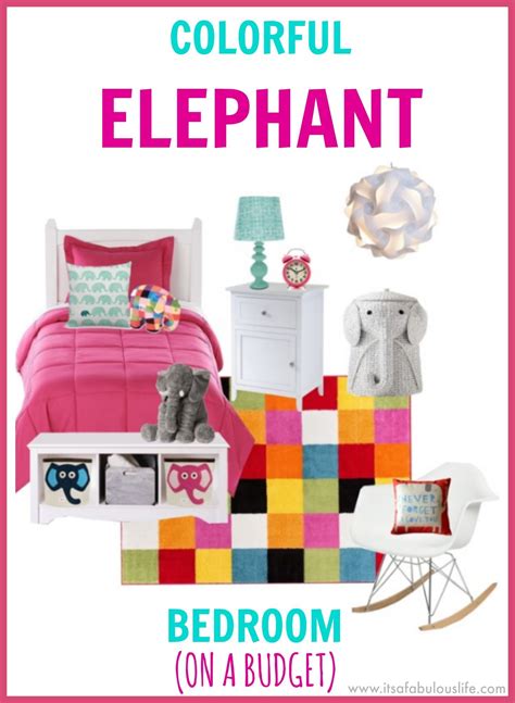 Colorful Girl's Elephant Bedroom Ideas On A Budget | Themed kids room, Elephant decor bedroom ...