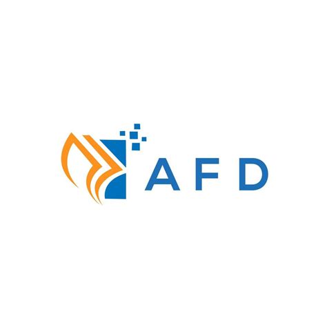 AFD credit repair accounting logo design on white background. AFD ...