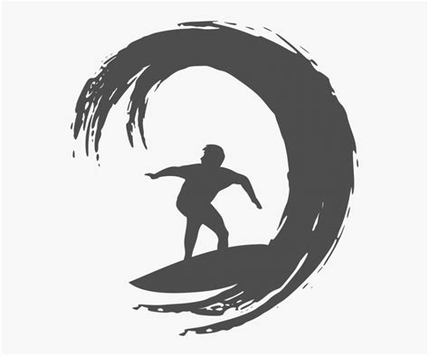 Surfer Image Logo Black - Surf Logo Png, Transparent Png , Transparent ...