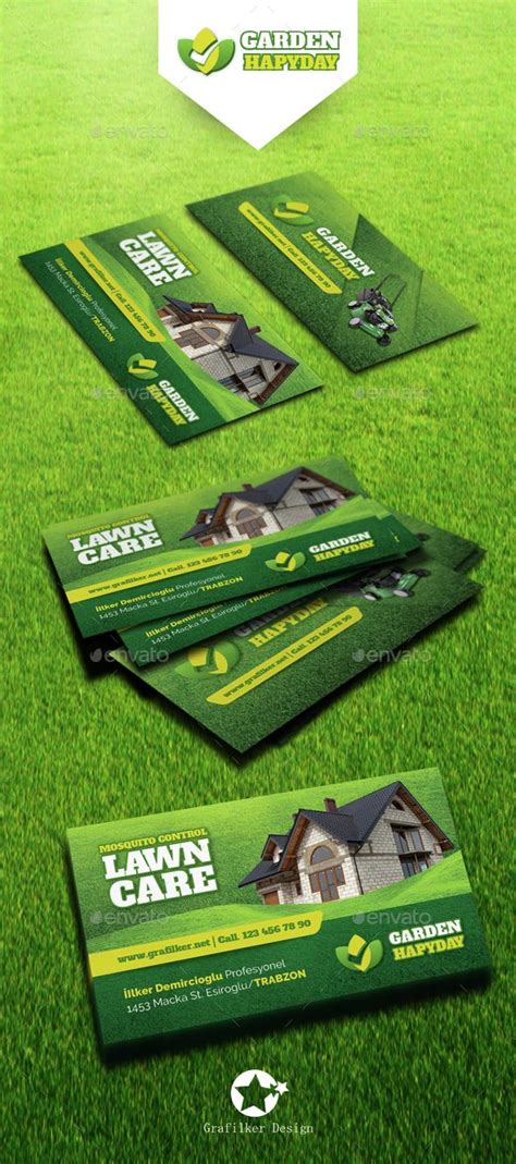 Garden Landscape Business Card Templates | Landscaping business cards, Business card template ...