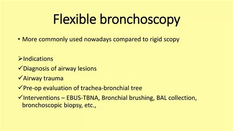 Tracheobronchial tree anatomy and bronchoscopy | PPT