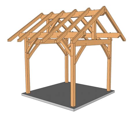 10x10 Hot Tub Pavilion Post and Beam Plan - Etsy