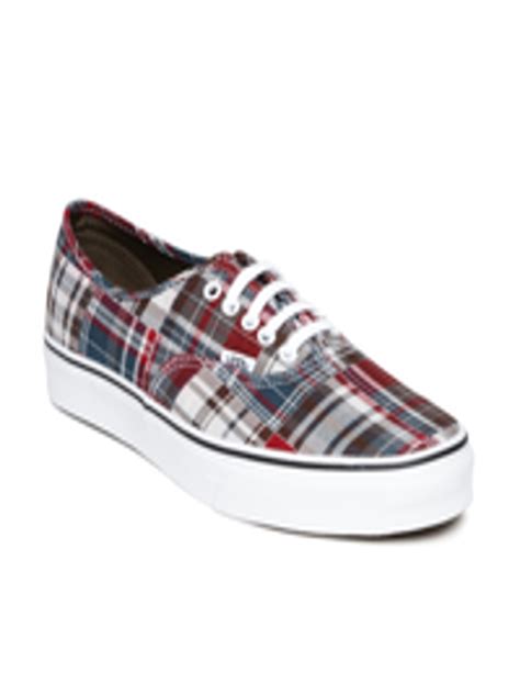 Buy Vans Unisex Multicoloured Checked Authentic Casual Shoes - Casual Shoes for Unisex 1207820 ...