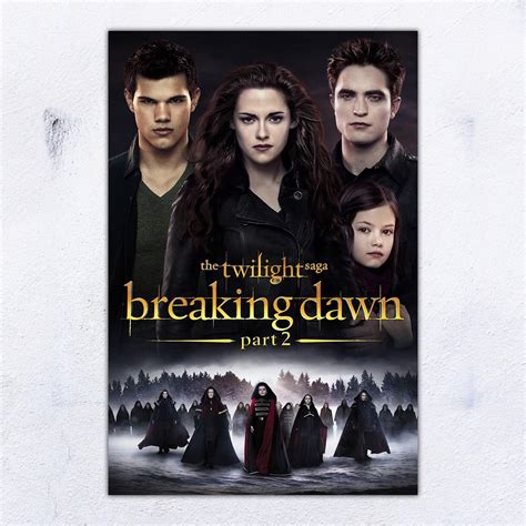 UpdateClassic The Twilight Saga Breaking Dawn Part Movie Poster And Prints Unframed Wall Art ...