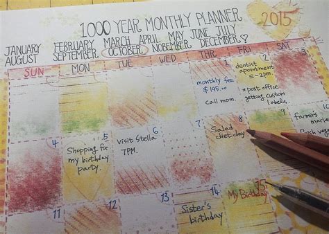 Jamie's Quilting & Handmade Jewellery: Design 1000 Year Calendar