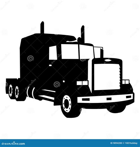 Vector truck stock vector. Illustration of illustration - 9894200