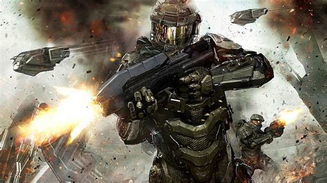 HD wallpaper: Halo 4, video games, Spartans, clouds, Halo: Master Chief ...