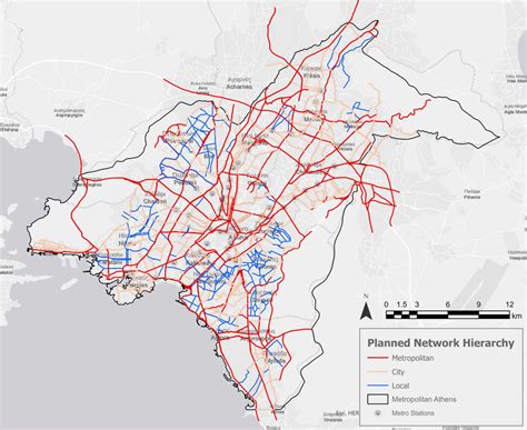 Planned network hierarchy, the road network hierarchy of General Urban ...