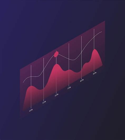 Premium Vector | Red chart concept