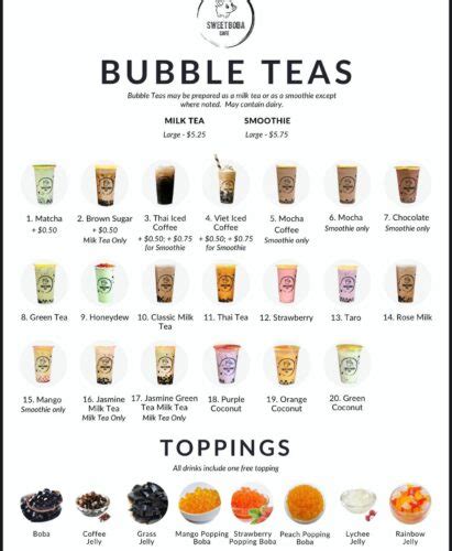 Summer Drink Specials at Sweet Boba Cafe – Cookeville, Tennessee - SPG ...