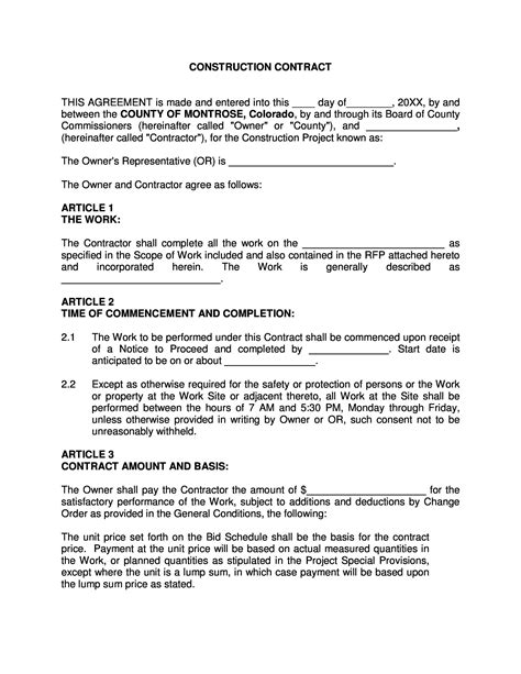 40 Great Contract Templates (Employment, Construction, Photography etc)