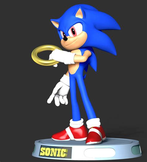 The Sonic Fanart - 3D Model by Bon Bon Art