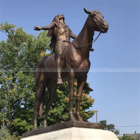 Native American Horse Sculpture